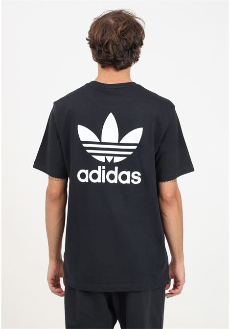 T-shirt a manica corta Adicolor Classics Back+Front Trefoil Boxy nera da uomo ADIDAS ORIGINALS | II5760.